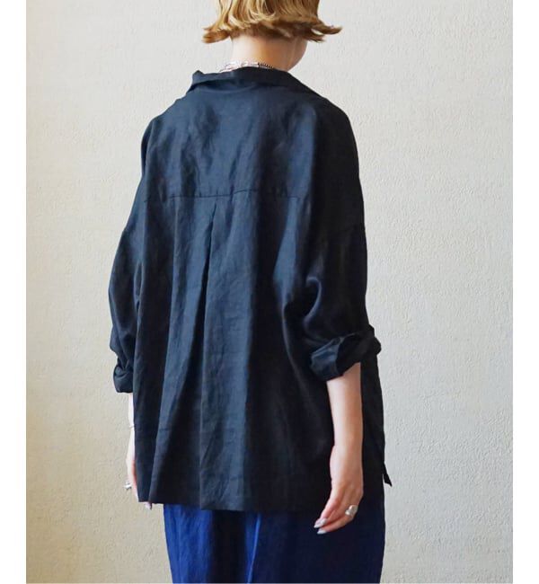 journal standard luxe「《追加》リネンワッシャー スキッパーシャツ」|シャツ・ブラウス|