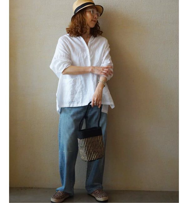 journal standard luxe「《追加》リネンワッシャー スキッパーシャツ」|シャツ・ブラウス|