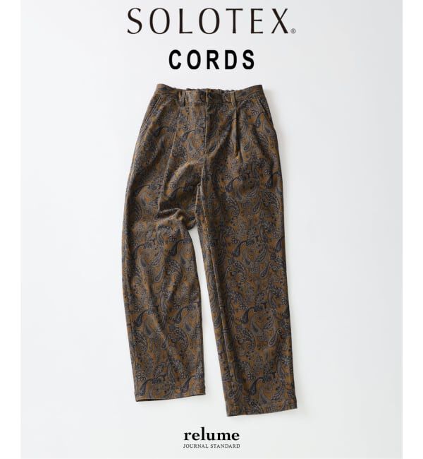 JOURNAL STANDARD relume「《予約》テック &rdquo;SOLOTEX(R)&rdquo; コーデュロイ オーバルイージースラックス」|その他|ベージュ A