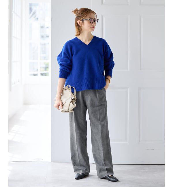 Spick and Span「《手洗い可 / 追加予約》起毛タックテーパードパンツ」|スラックス|