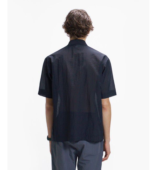 LACOSTE「シアーメッシュジップポロシャツ」|ポロシャツ|