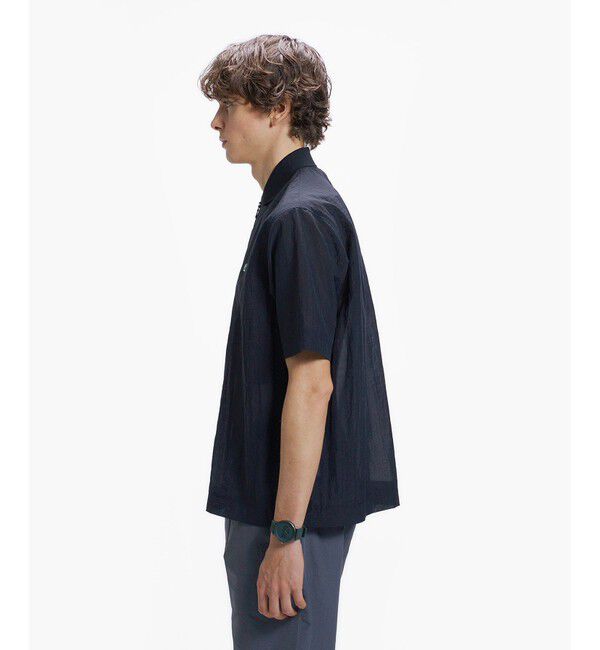 LACOSTE「シアーメッシュジップポロシャツ」|ポロシャツ|