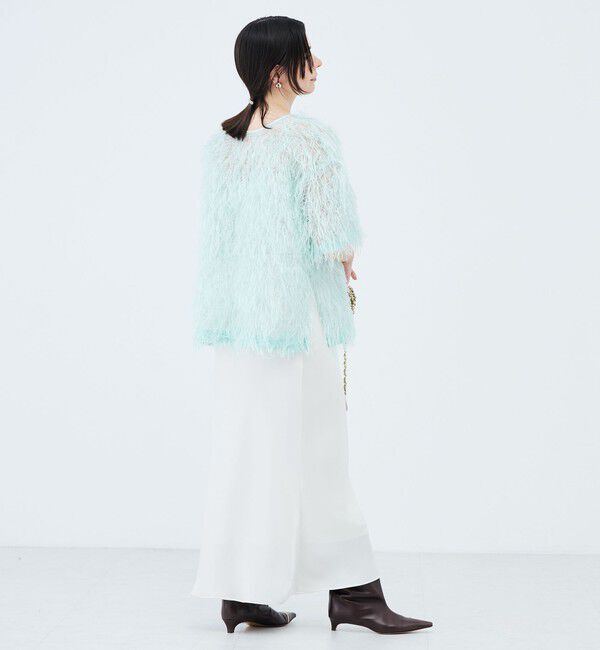 NOLLEY'S sophi「ウォッシャブルシアーロングフェザー両前Tブラウス」|シャツ・ブラウス|