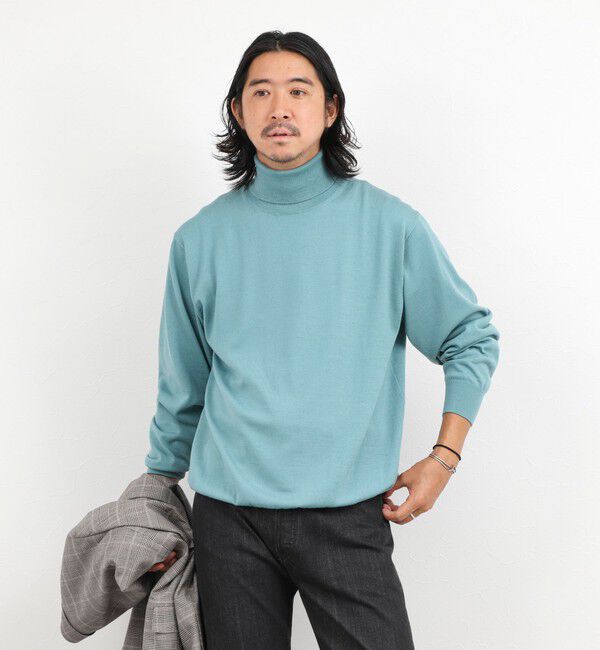 NOLLEY'S goodman「ハイゲージウォッシャブルニットタートルネック 26AW」|ニット・セーター|