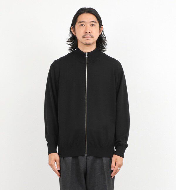NOLLEY'S goodman「ハイゲージウォッシャブルニットスタンドジップ 26AW」|ニット・セーター|
