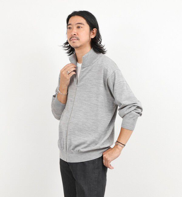 NOLLEY'S goodman「ハイゲージウォッシャブルニットスタンドジップ 26AW」|ニット・セーター|