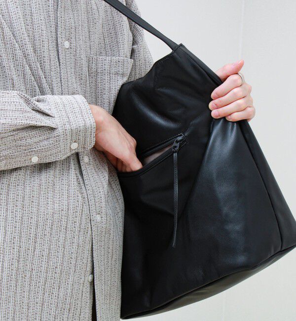 GLOSTER「【Un coeur/アンクール】DRAPE 2WAY TOTE ドレープトートバッグ」|トートバッグ|