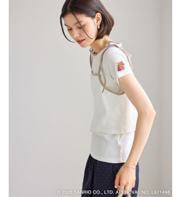 Rope&rsquo;Picnic「【サンリオキャラクターズ&times;ROPE' PICNIC】日焼けデザイン キャミソールレイヤードTシャツ」|Tシャツ・カットソー|