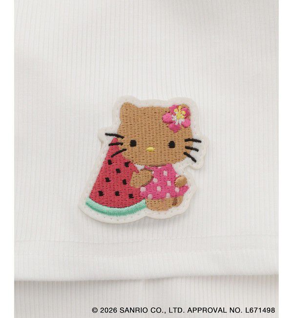 Rope&rsquo;Picnic「【サンリオキャラクターズ&times;ROPE' PICNIC】日焼けデザイン キャミソールレイヤードTシャツ」|Tシャツ・カットソー|