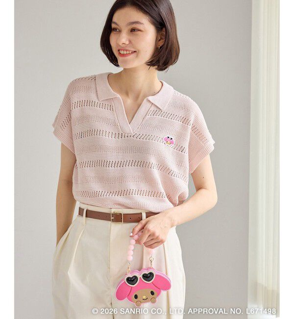 Rope&rsquo;Picnic「【サンリオキャラクターズ&times;ROPE' PICNIC】日焼けデザイン アソート透かしニットプルオーバー」|ニット・セーター|