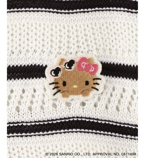 Rope&rsquo;Picnic「【サンリオキャラクターズ&times;ROPE' PICNIC】日焼けデザイン アソート透かしニットプルオーバー」|ニット・セーター|