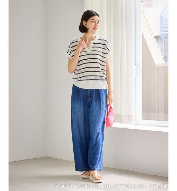 Rope&rsquo;Picnic「【サンリオキャラクターズ&times;ROPE' PICNIC】日焼けデザイン アソート透かしニットプルオーバー」|ニット・セーター|