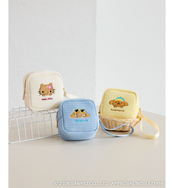 ROPE PICNIC PASSAGE「【サンリオキャラクターズ&times;ROPE' PICNIC】日焼けデザイン ハンドストラップスクエアポーチ」|ポーチ|