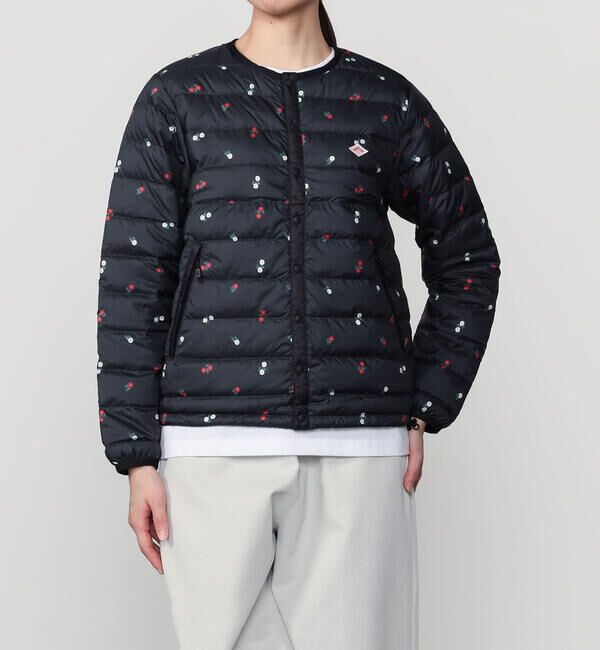 DANTON「DANTON | インナーダウンジャケット PRINT WOMEN」|ダウン|BLACK系1