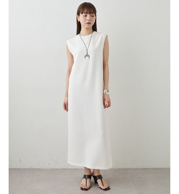  「《手洗い可》Vガゼットノースリーブワンピース」|ワンピース|