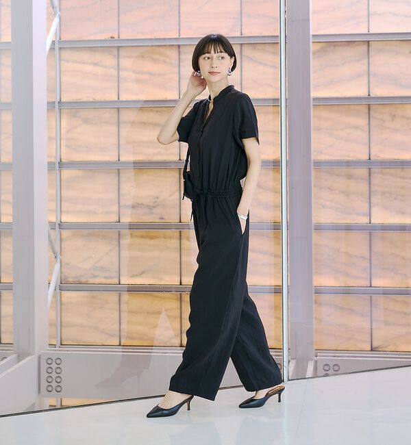 Rouge vif「【一部店舗 / WEB限定】Vネックレーヨンコンビネゾン / オールインワン /」|オールインワン|