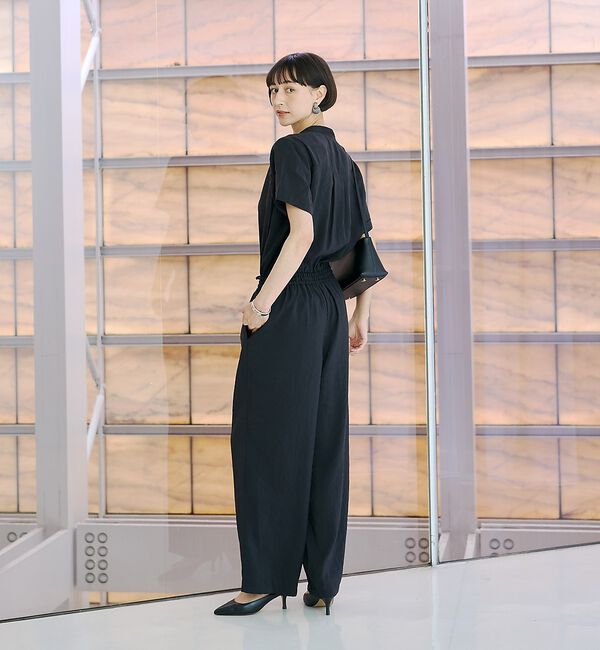 Rouge vif「【一部店舗 / WEB限定】Vネックレーヨンコンビネゾン / オールインワン /」|オールインワン|