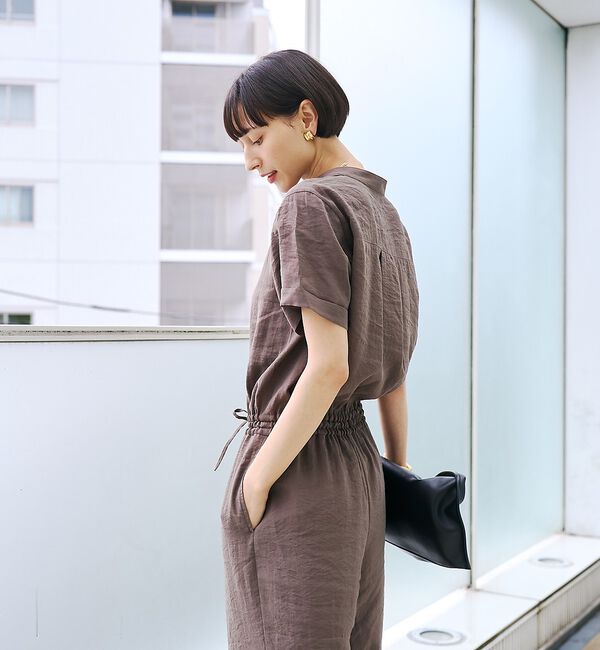 Rouge vif「【一部店舗 / WEB限定】Vネックレーヨンコンビネゾン / オールインワン /」|オールインワン|