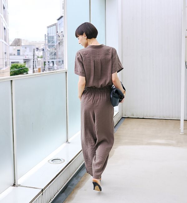 Rouge vif「【一部店舗 / WEB限定】Vネックレーヨンコンビネゾン / オールインワン /」|オールインワン|
