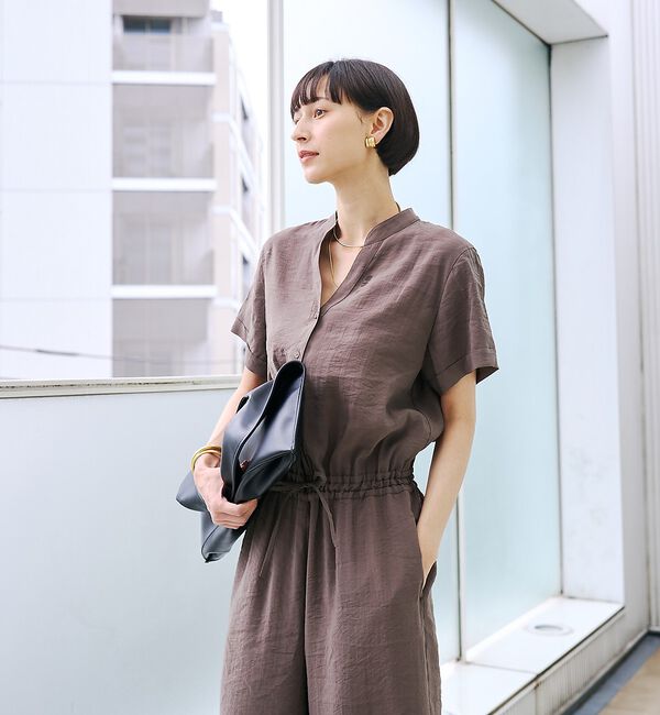 Rouge vif「【一部店舗 / WEB限定】Vネックレーヨンコンビネゾン / オールインワン /」|オールインワン|