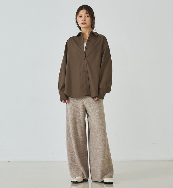 abahouse mavie「ニットワイドパンツ【予約】」|その他|