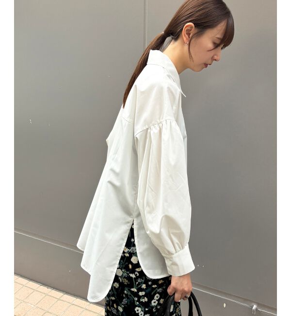  「TORRAZZO DONNA別注 ビジューギャザーシャツ」|シャツ・ブラウス|