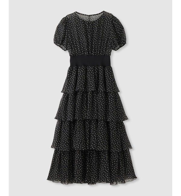 LOULOU WILLOUGHBY「ヨーリュードットティアードワンピース」|ワンピース|