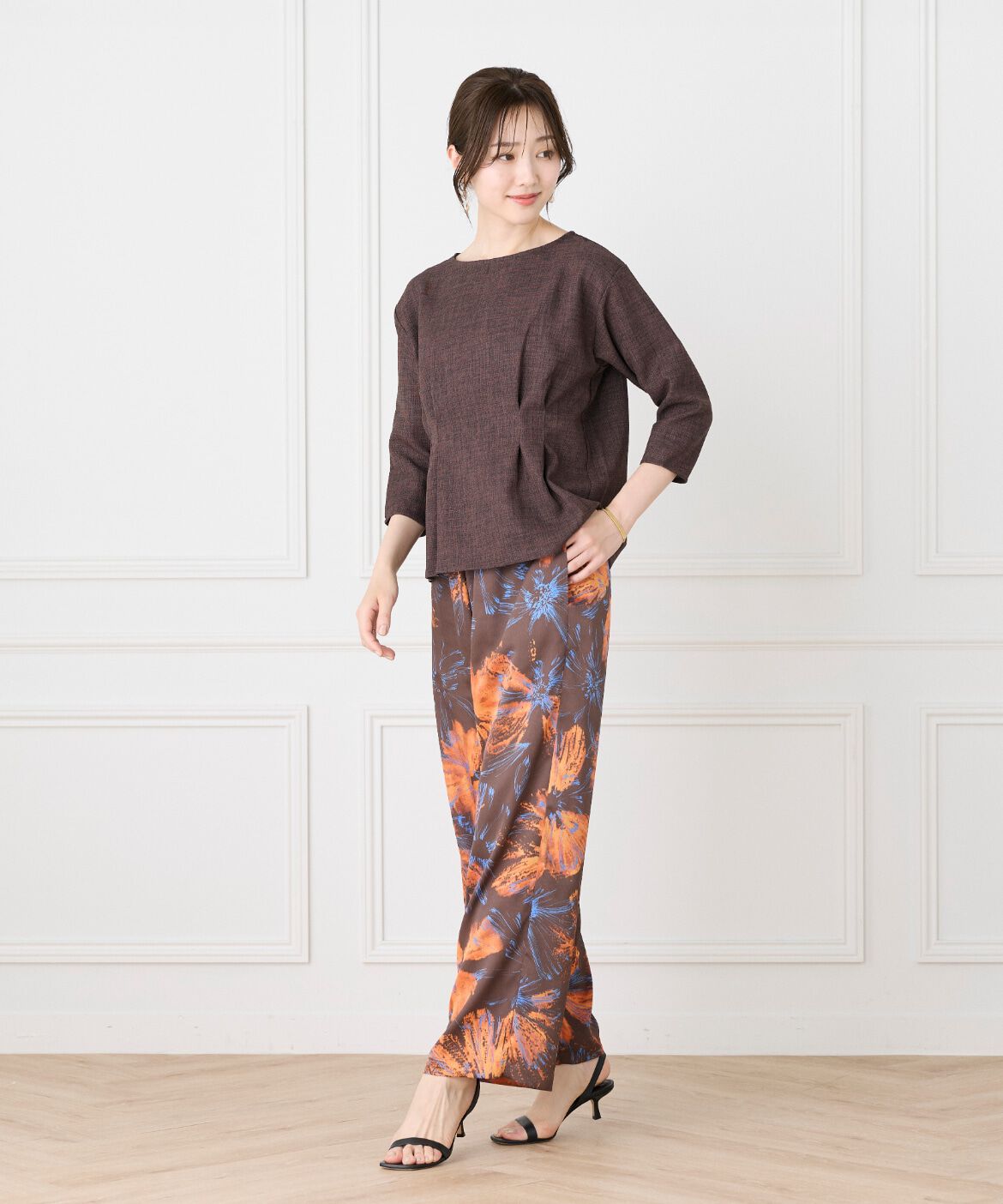 7-IDconcept.「《大きいｻｲｽﾞ》ﾌﾛﾝﾄﾀｯｸﾌﾟﾙｵｰﾊﾞｰ《日本製》|涼やかに」|Tシャツ・カットソー|