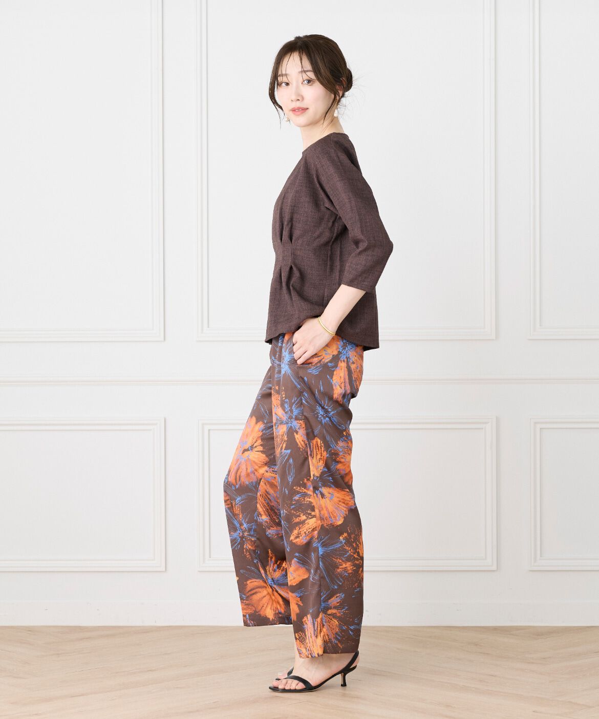7-IDconcept.「《大きいｻｲｽﾞ》ﾌﾛﾝﾄﾀｯｸﾌﾟﾙｵｰﾊﾞｰ《日本製》|涼やかに」|Tシャツ・カットソー|