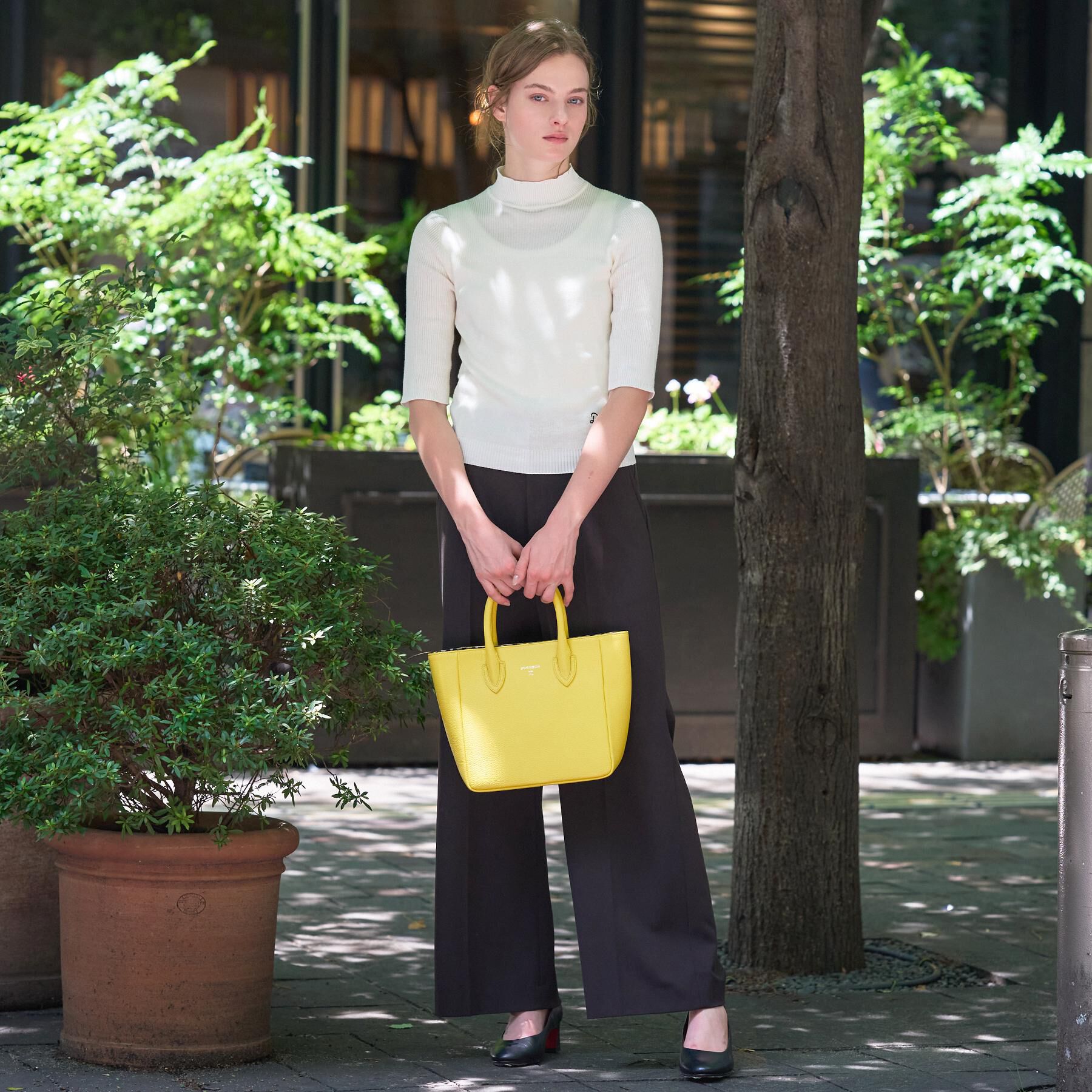 DRESSTERIOR「【接触冷感】クールタッチカットハーフスリーブプルオーバー」|ニット・セーター|