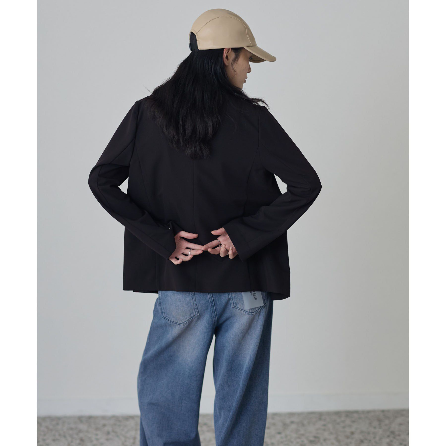 GALLEST「Comfy Set Up｜ダブルブレストイージージャケット【セットアップ対応／通勤／カセット服】」|テーラードジャケット|
