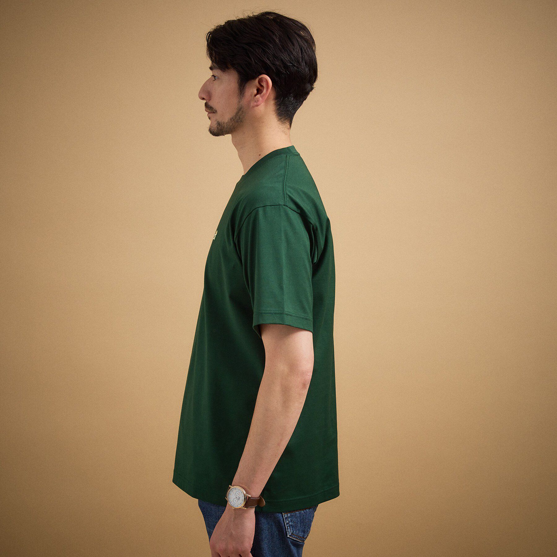 TAKEO KIKUCHI「【日本製】ワンポイント刺繍 半袖Tシャツ」|Tシャツ・カットソー|