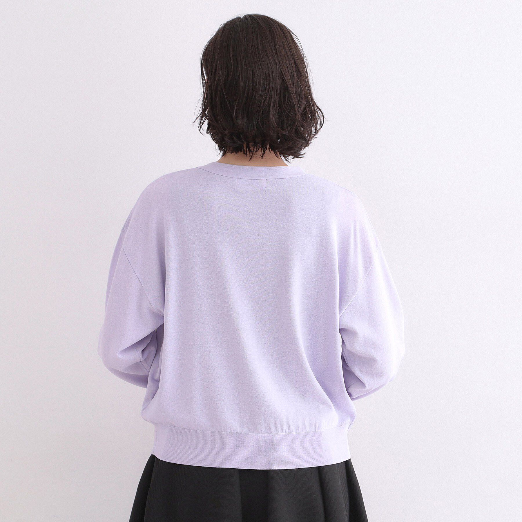 OPAQUE.CLIP「【UV／接触冷感】Vネックリラクシーニットカーディガン《洗濯機OK／抗ピル》」|カーディガン|