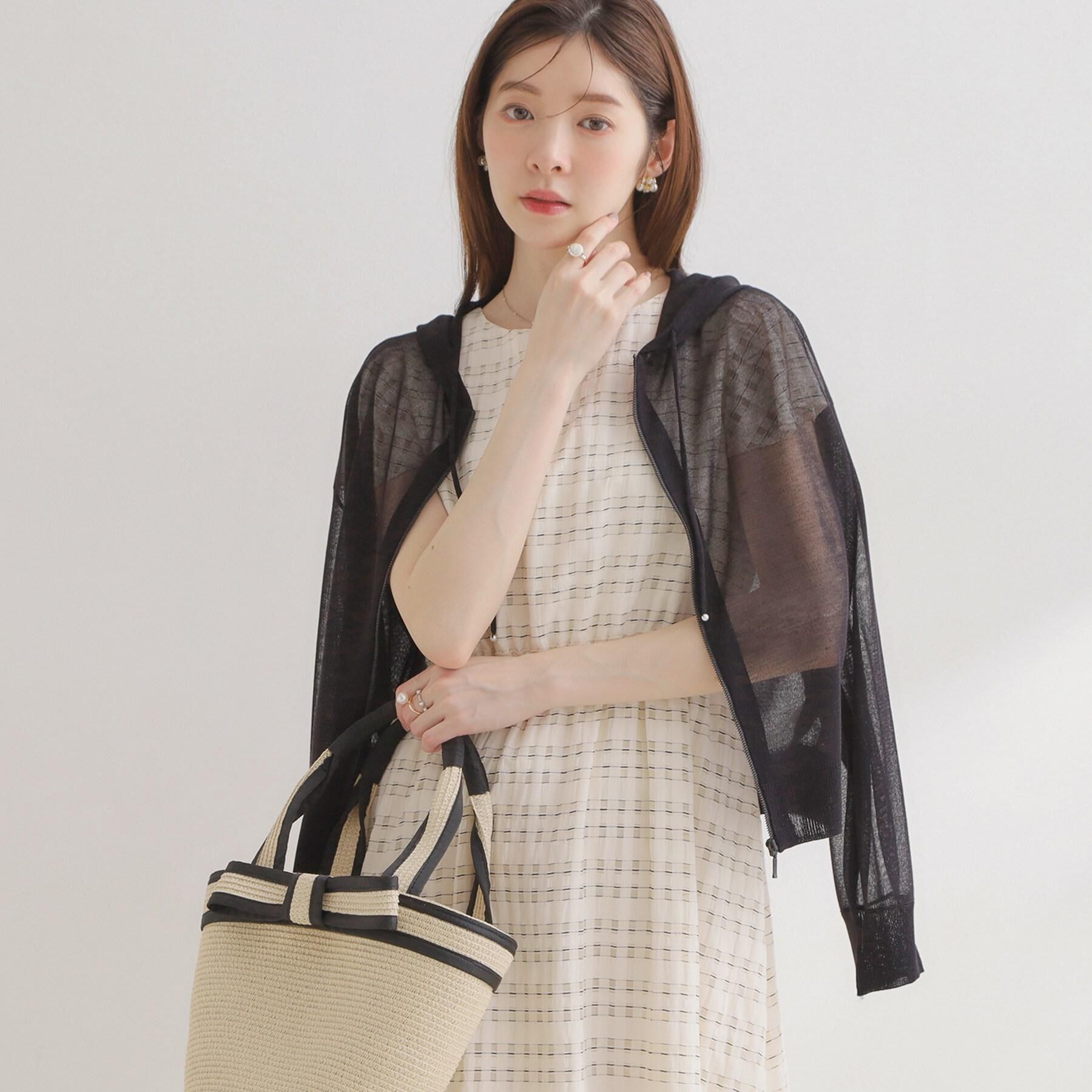 Couture broach「【洗える】LEVITAジップアップフーディー」|カーディガン|