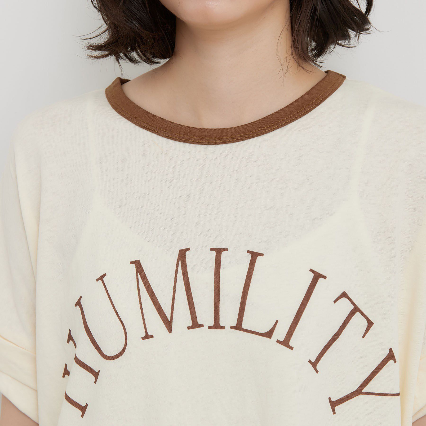 THE SHOP TK「リンガーロゴTシャツ」|Tシャツ・カットソー|