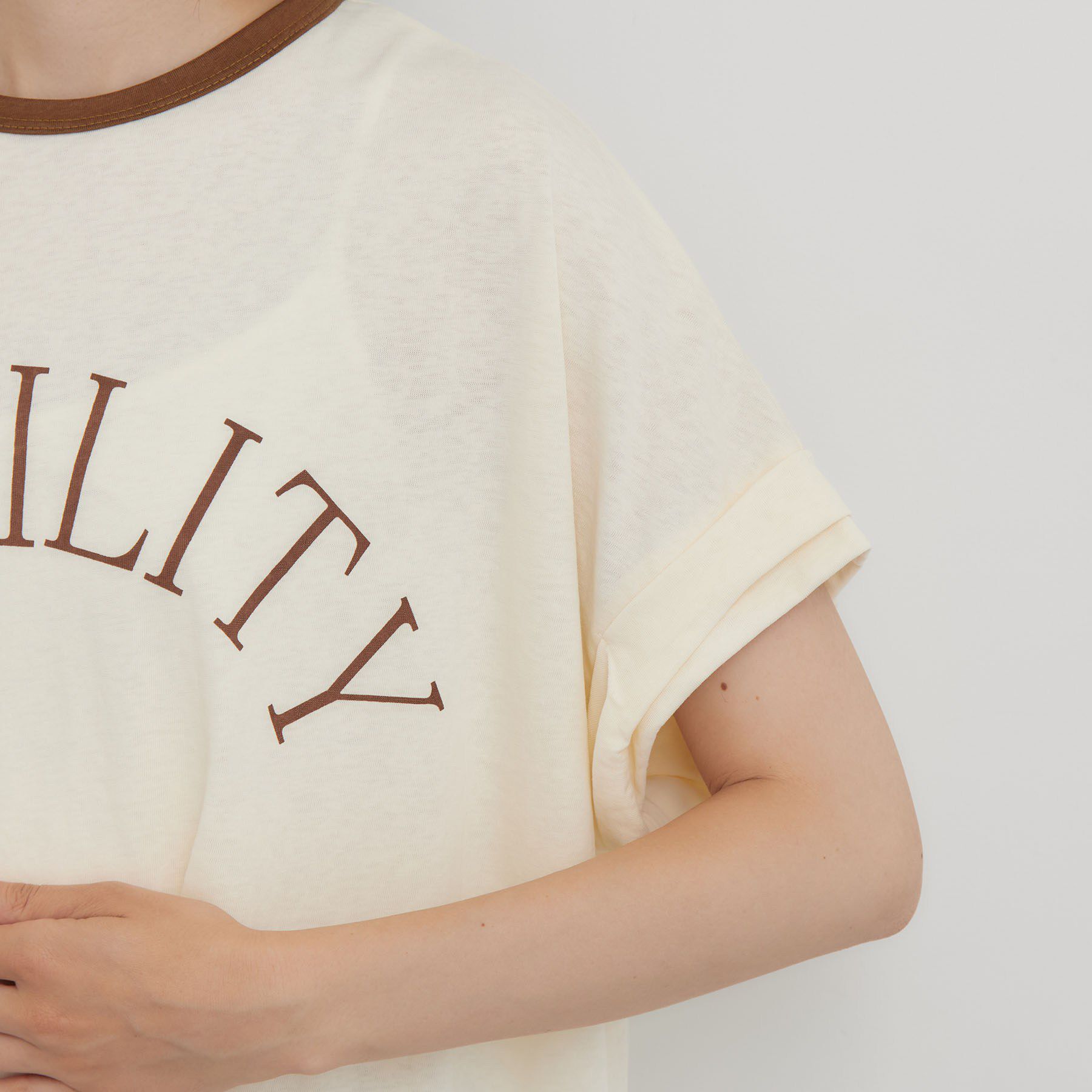 THE SHOP TK「リンガーロゴTシャツ」|Tシャツ・カットソー|