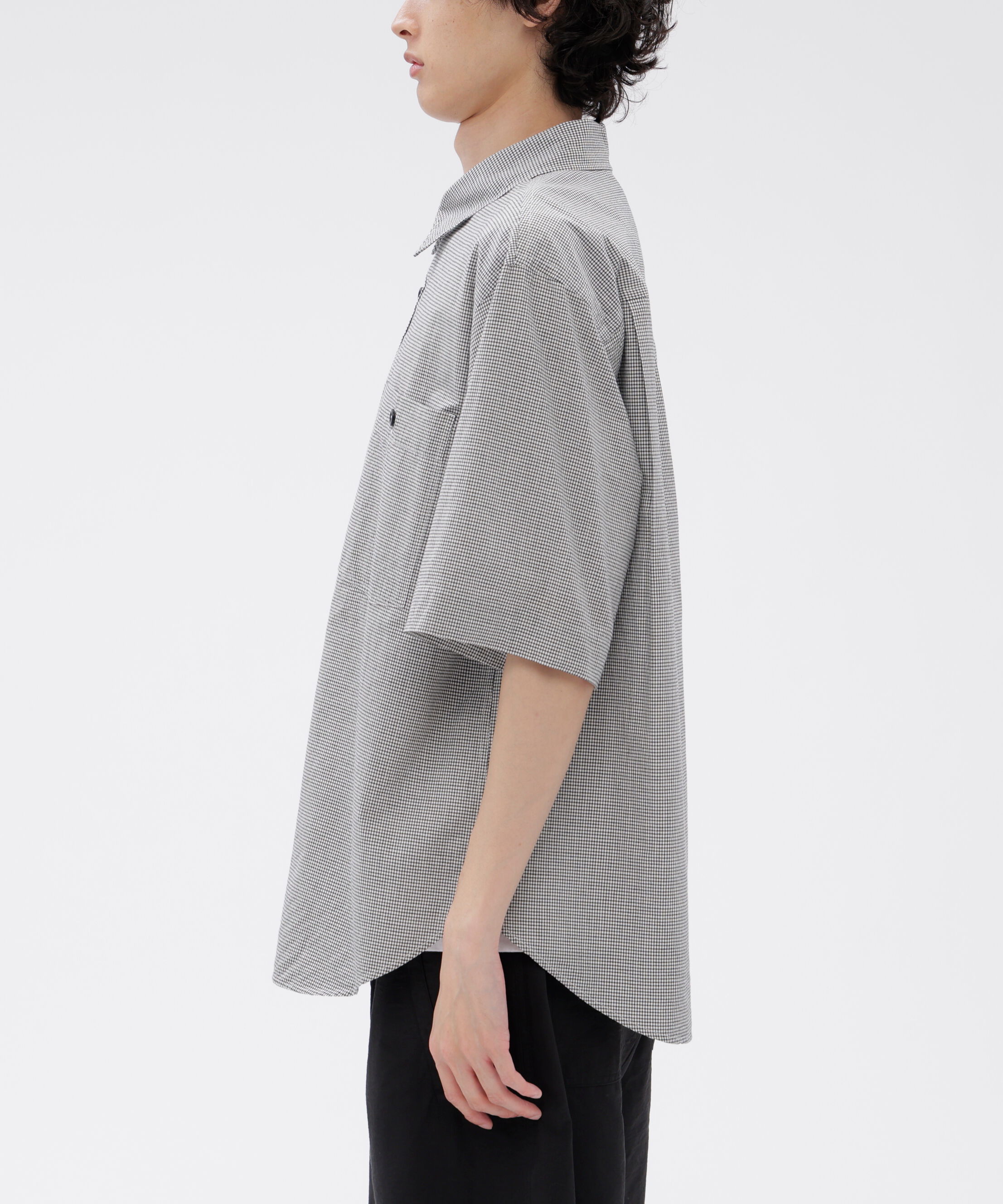 MHL.「TINY GINGHAM COTTON SHIRT」|シャツ・ブラウス|