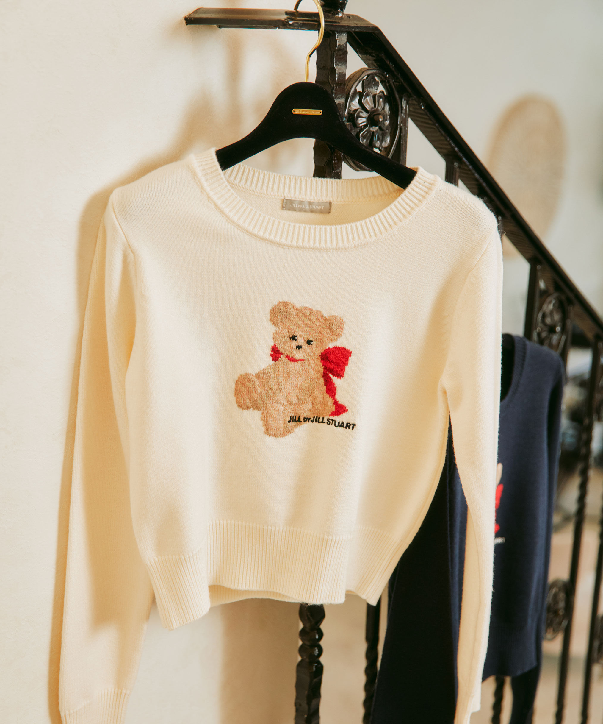  「＜BEARシリーズ＞インターシャニット」|ニット・セーター|ホワイト