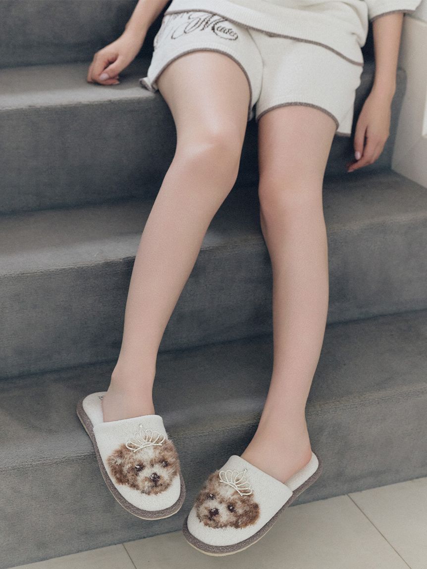SNIDEL HOME「DOGラメジャガード ルームシューズ」|ルームシューズ|