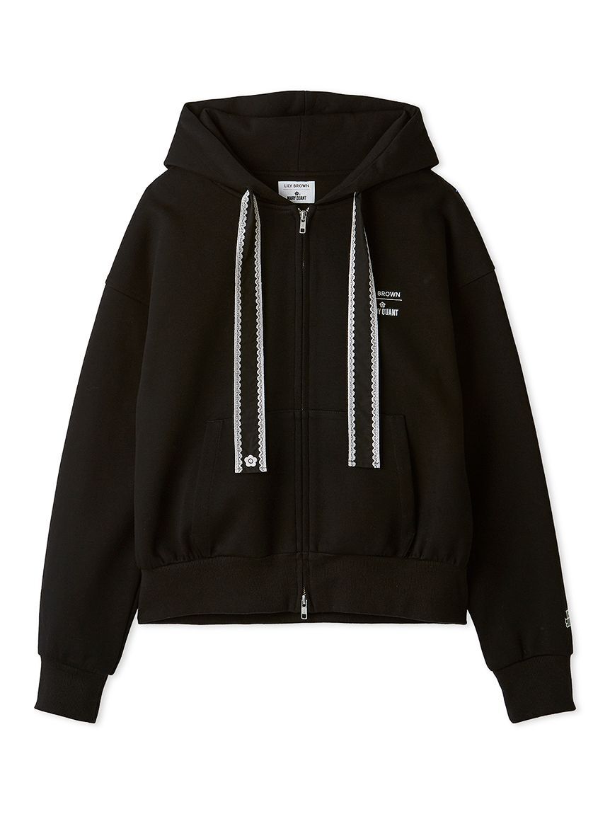 LILY BROWN「【LILY BROWN&times;MARY QUANT】ジップフーディー」|パーカー|BLK