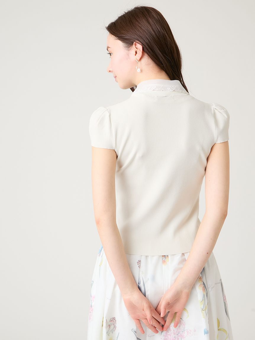 CELFORD「【洗える】【UVカット】【CELFORD&times;P.J. REDOUTEコラボ】衿付きニットプルオーバー」|ニット・セーター|