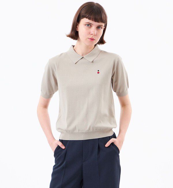 MACKINTOSH PHILOSOPHY「【WEB&一部店舗限定】バッキンガムベア ポロカラーニット」|ニット・セーター|ベージュ