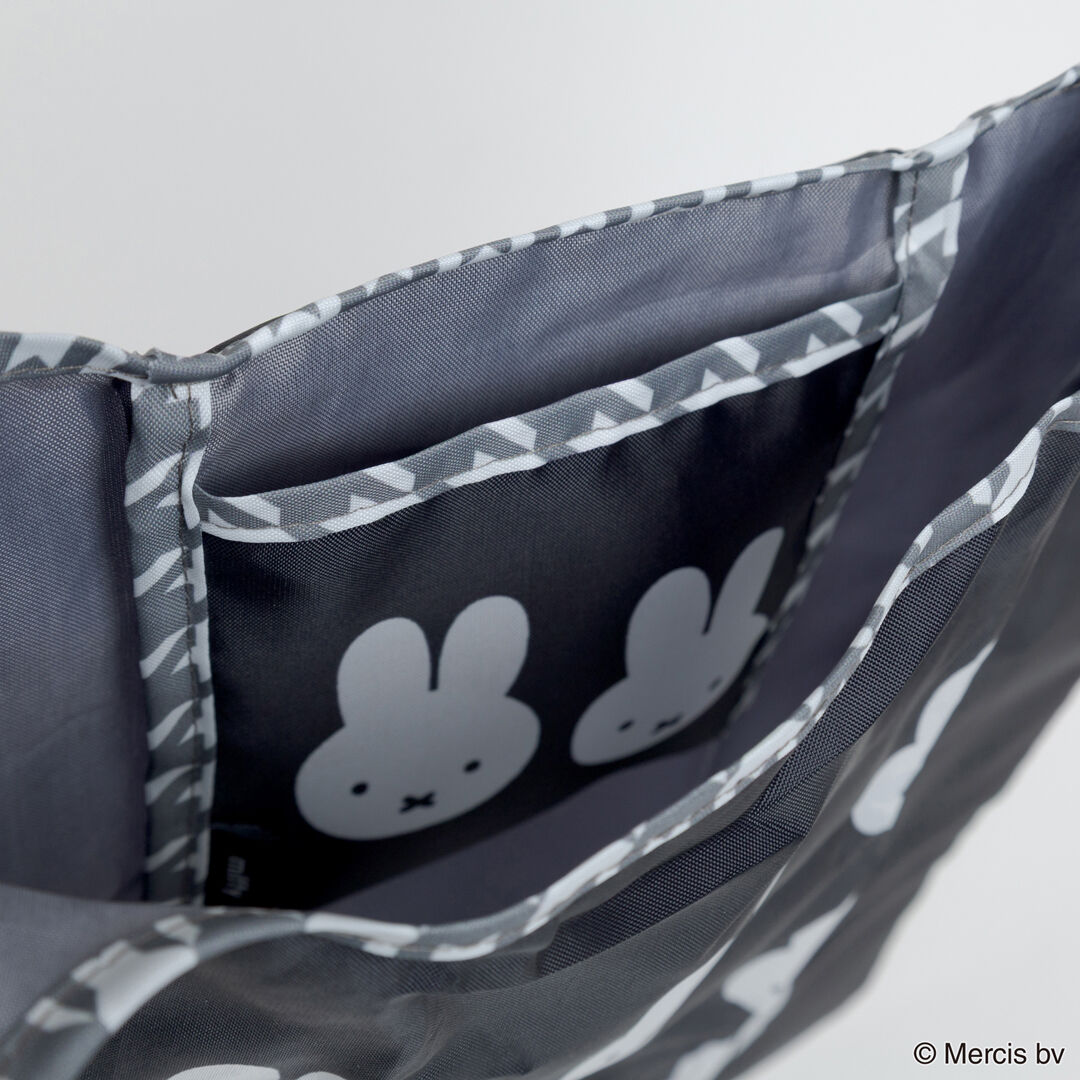  「MIFFY Chidori＆Monotone ショッピングバッグS」|エコバッグ|