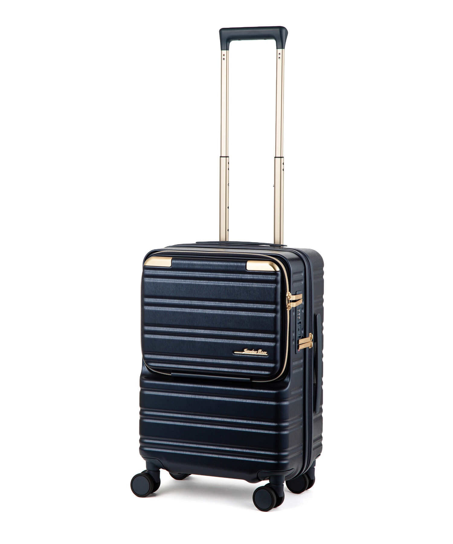  「Jewelna Rose ノクシエラ フロントポケット付 スーツケース 37L 機内持ち込み 09361」|キャリーケース|ネイビー