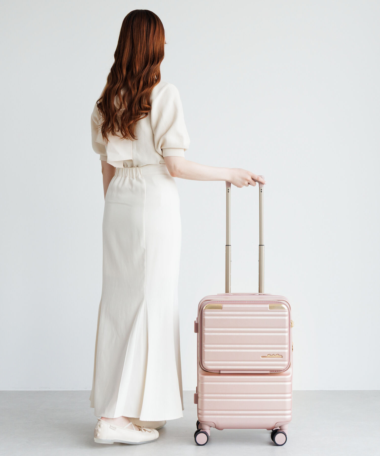  「Jewelna Rose ノクシエラ フロントポケット付 スーツケース 37L 機内持ち込み 09361」|キャリーケース|