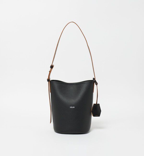 UNITED ARROWS「＜hALON＞レザー バケットバッグS」|ショルダー・メッセンジャー|BLACK