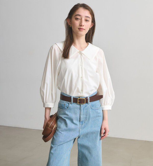 UNITED ARROWS「ビック カラー ブラウス ‐はっ水 ウォッシャブル‐」|シャツ・ブラウス|