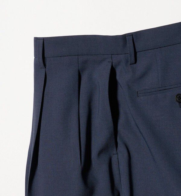 UNITED ARROWS「＜District＞ポリエステル トロピカル バレル ワイドパンツ」|スラックス|