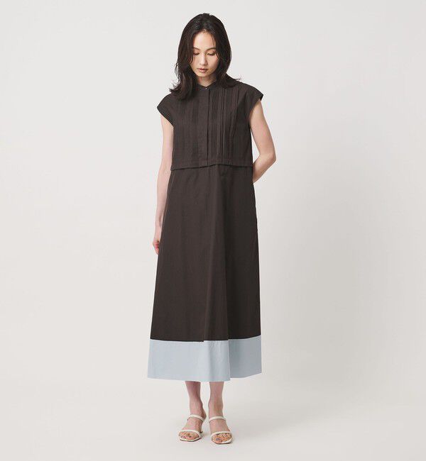 UNITED ARROWS「シルキー ピンタック ワンピース ‐ウォッシャブル‐」|ワンピース|