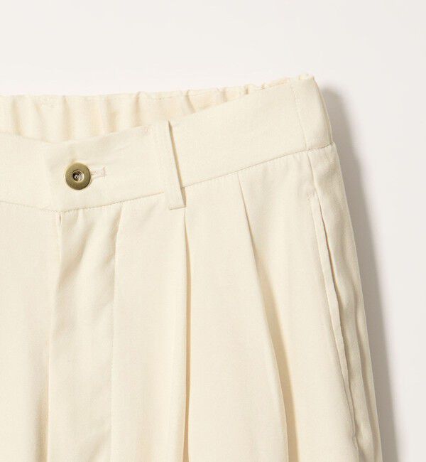 conte「＜conte＞スエードライク タックワイドパンツ WHITE」|その他|